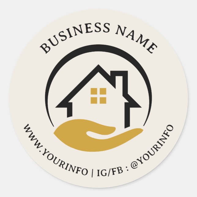 Clean Mortgage / Insurance Logo Sticker  (Front)