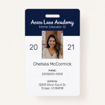 Clean Navy Homeschool Educator ID Badge