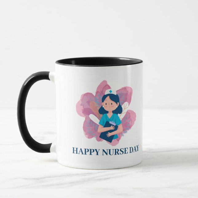 Clean Nurse Coffee Mug | scrub squad (Left)