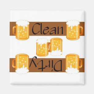 Clean or Dirty Beer Dishwasher Magnet