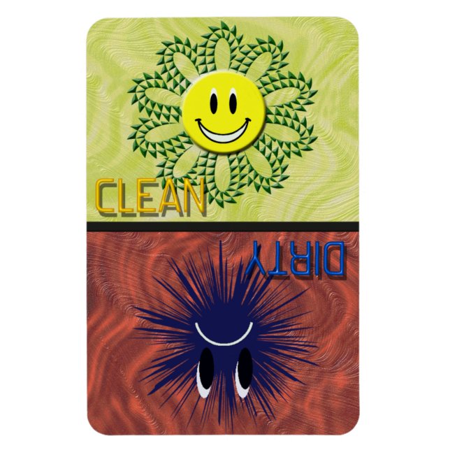 CLEAN OR DIRTY Dishwasher Magnet (Vertical)