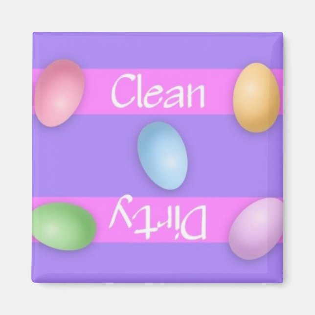 Clean or Dirty Easter Dishwasher Magnet (Front)