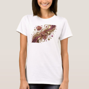 Clean Orange ABSTRACT ART Design T-Shirt