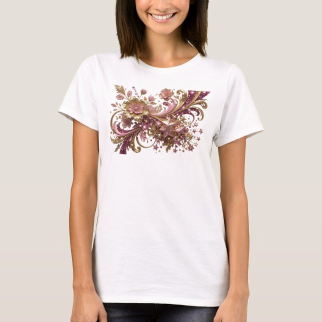 Clean Orange ABSTRACT ART Graphic Tee (Front)