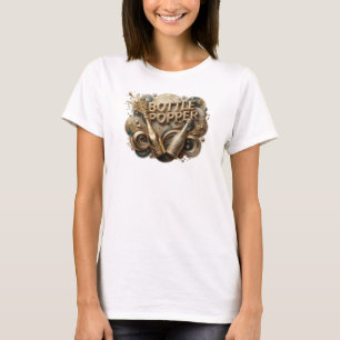 Clean Orange BOTTLE POPPER Print T-Shirt