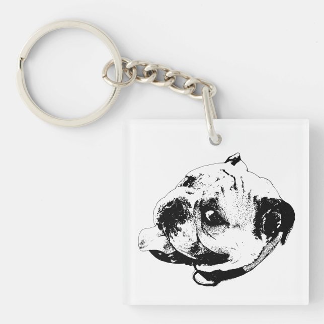 Clean Outline Token Key Ring (Front)