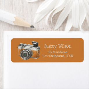 Clean Photographer Packaging Label Return Address Label
