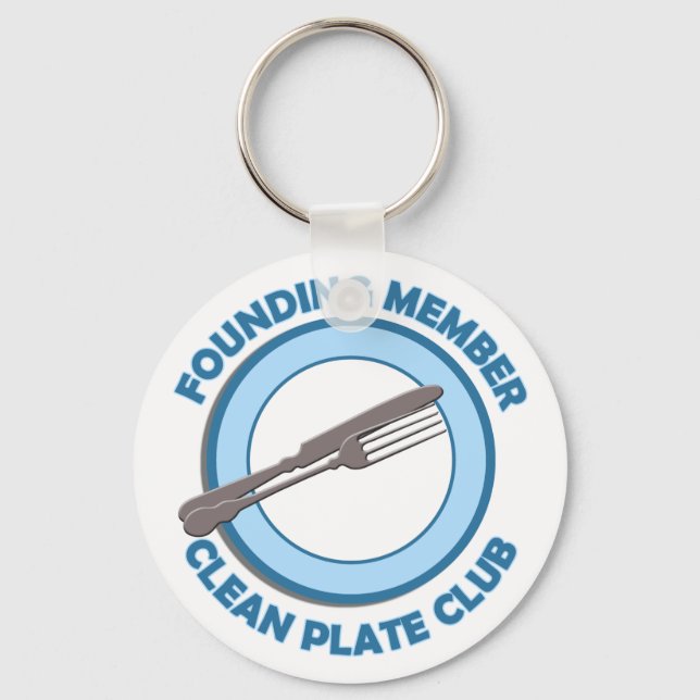 Clean Plate Club Founding Member Key Ring (Front)