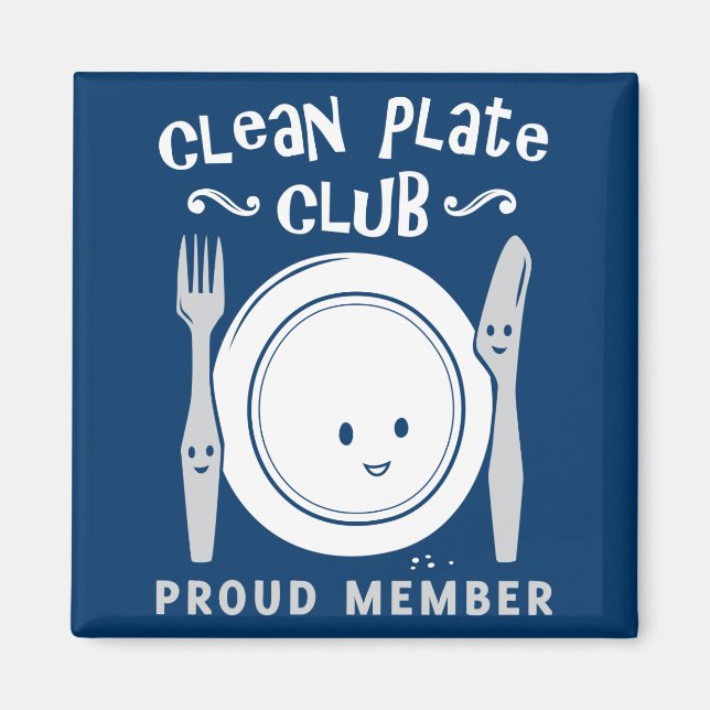 Clean Plate Club Magnet (Front)