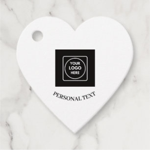 Clean QR Logo Text Business Label price tags