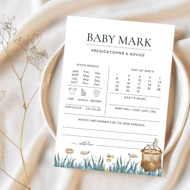 Clean Reel Fun Fishing Baby Shower Predictions (Creator Uploaded)