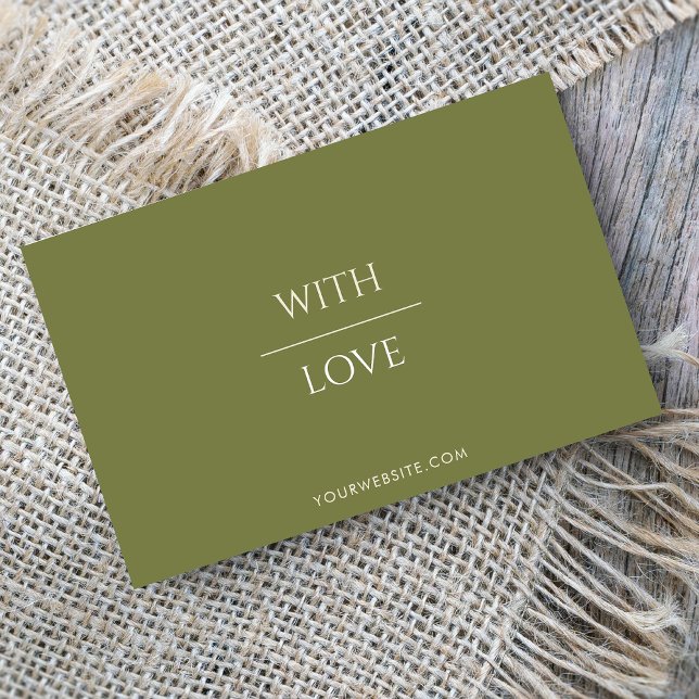 Clean Sage Green Thank You Loyalty Discount Card (Creator Uploaded)