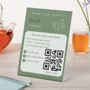 Clean Scan to Book QR Code Sign Appointments