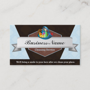 Clean Service Business Cards