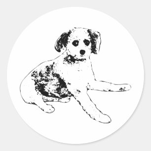 Clean Shape, Calm Pattern Classic Round Sticker
