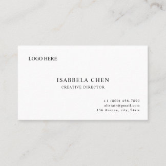 Clean Sharp Modern Business Card Concept
