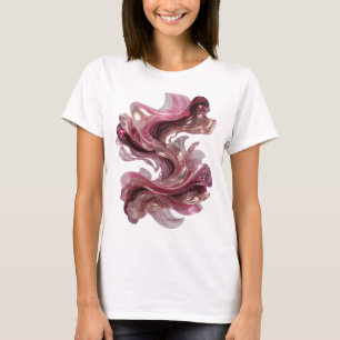 Clean Silver ABSTRACT ART Fashion Print T-Shirt