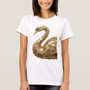 Clean Silver ABSTRACT ART Statement Design v2 T-Shirt