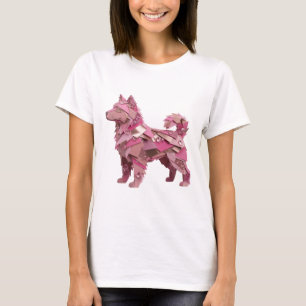 Clean Silver PINK AND GLITTERY HUSKY T-Shirt