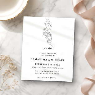Clean Simple Classic Floral we do budget Flyer