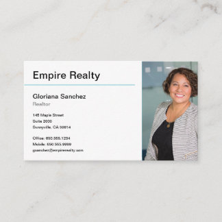 Clean, Simple Line Business Card for Realtors