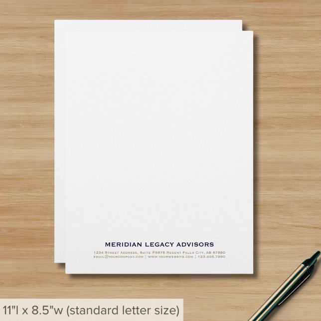 Clean Simple Minimalist Business Custom Letterhead (Creator Uploaded)