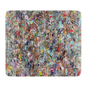 Clean Slate 6 x 7 Deco Glass Cutting Board