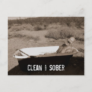 Clean & Sober Postcard