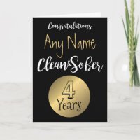 Clean & sober recovery 12 step birthday