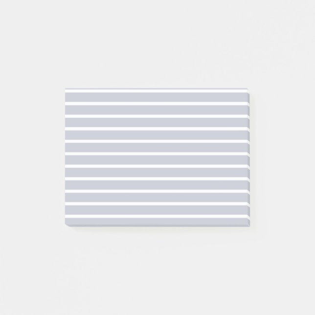 Clean Stripes Parallel Lines Light Grey Post-it Notes (Front)