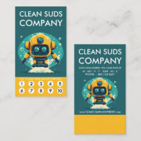Clean Suds Wash Loyalty Punch Card