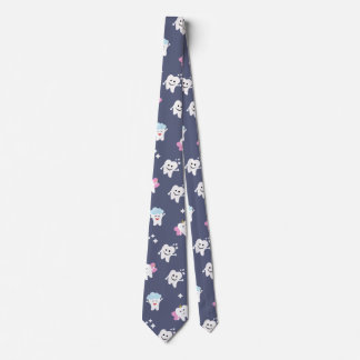 Clean Teeth Dental Blue Dentist Tie