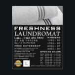 Clean Towels, Laundromat, Cleaning Advertising Flyer<br><div class="desc">Clean Towels,  Laundromat,  Cleaning Service Advertising Flyer by The Business Card Store.</div>