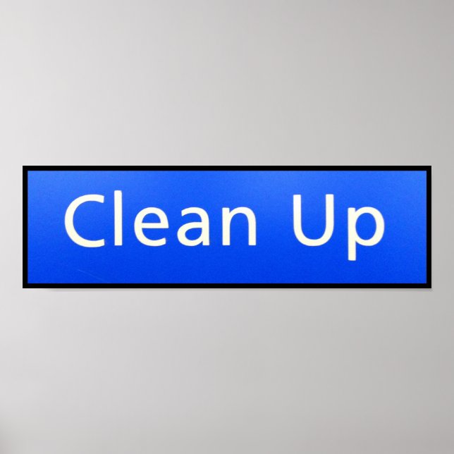 CLEAN UP POSTER (Front)