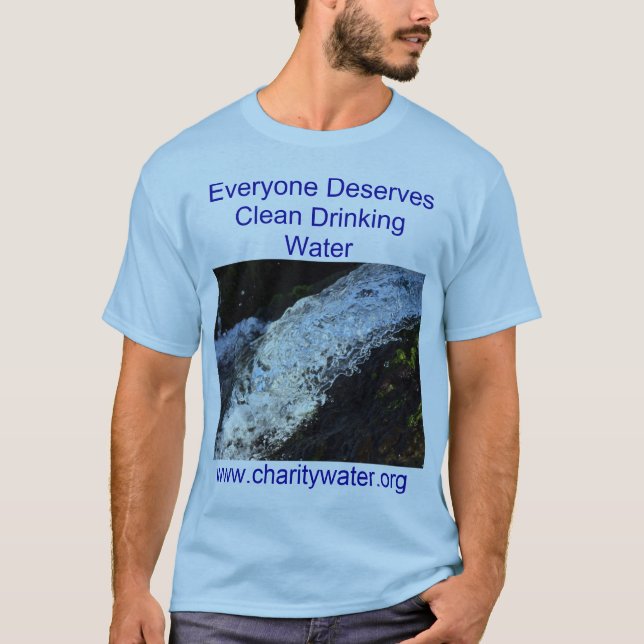 Clean Water mens shirt. T-Shirt (Front)