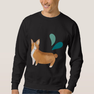Clean Watercolor Corgi Sweatshirt