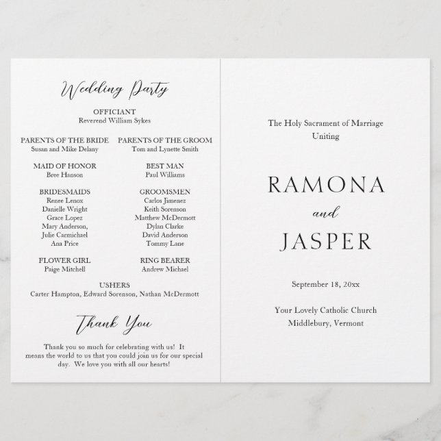 Clean Wedding Vendor (Generic) Flyer  (Front)