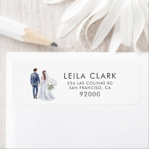 Clean Wedding Vendor (Generic) Return Address  Label