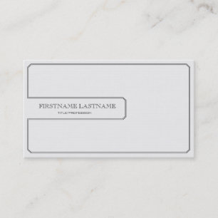 Clean White General Business Card