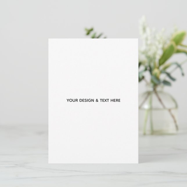 Clean White Minimalist Appreciation Card (Standing Front)