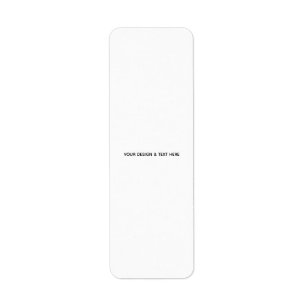Clean White Minimalist Mum Appreciation Card Return Address Label
