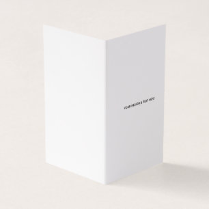 Clean White Minimalist Proposal Thank You Card