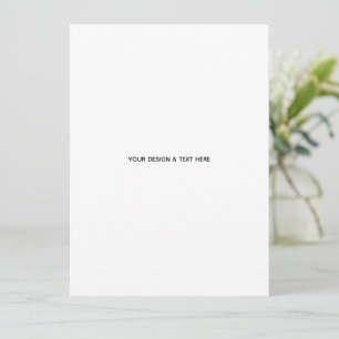 Clean White Minimalist Proposal Thank You Card