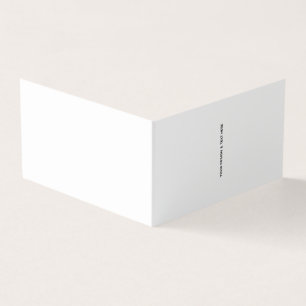 Clean White Minimalist Proposal Thank You Card