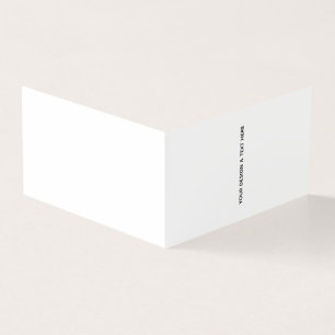 Clean White Minimalist Teacher Thank You Card