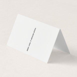 Clean White Minimalist Teacher Thank You Card