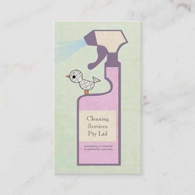 Cleaner Cleaning Service Business Profile Card (Front)