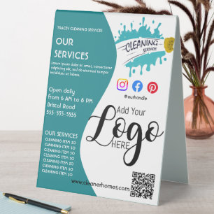 Cleaner Cleaning Services Poster, Flyer & Table
