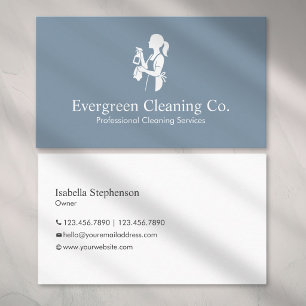 Cleaner House Cleaning Service Minimal Modern Business Card