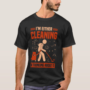 Cleaner Housekeeping Cleaning Lady Crew T-Shirt